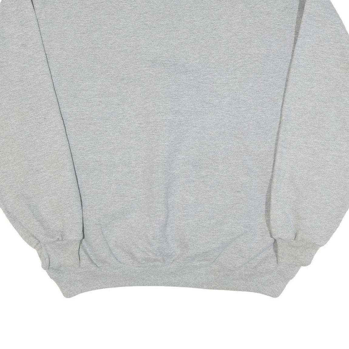 JERZEES Mens Grey Benicia Wrestling Crew Neck 2XL Cotton Blend Sweatshirt