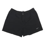 NIKE Womens Shorts Black Casual Plain L W30 Comfortable Lightweight Polyester