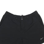 NIKE Womens Shorts Black Casual Plain L W30 Comfortable Lightweight Polyester