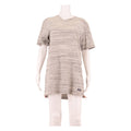 SUPERDRY Womens T-Shirt Dress Grey Short Sleeve Knee Length S