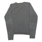 DKNY Girls Grey Crew Neck 12Y Cotton Blend Sweatshirt Logo Print