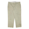 DICKIES Mens Regular Fit Beige Cotton Blend Trousers W38 L29 Workwear Zip
