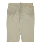 DICKIES Mens Regular Fit Beige Cotton Blend Trousers W38 L29 Workwear Zip