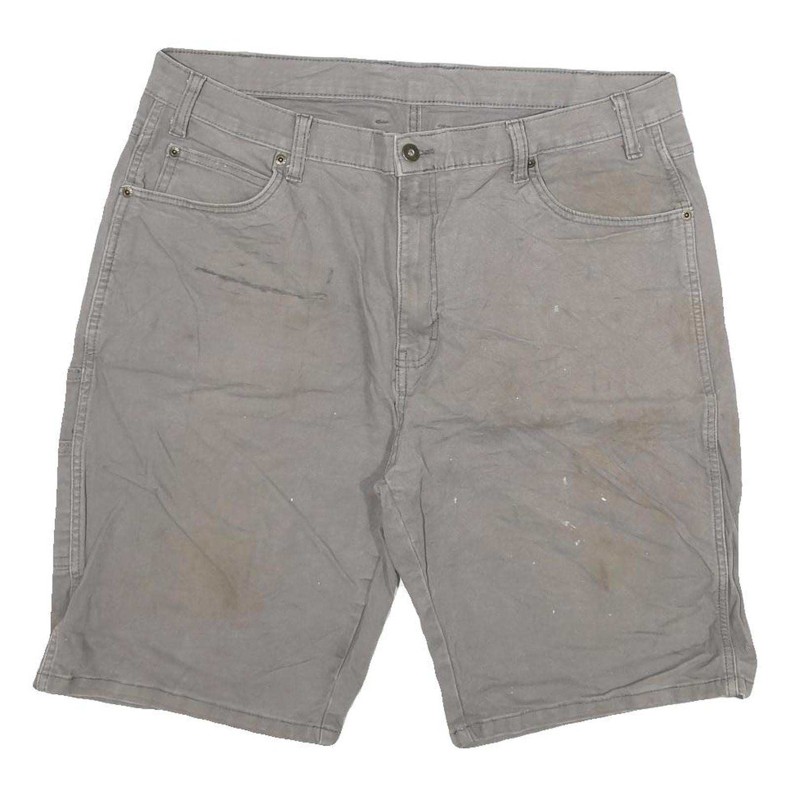 DICKIES Mens Shorts Grey Casual Cargo Workwear 3XL W38 Durable Cotton Blend