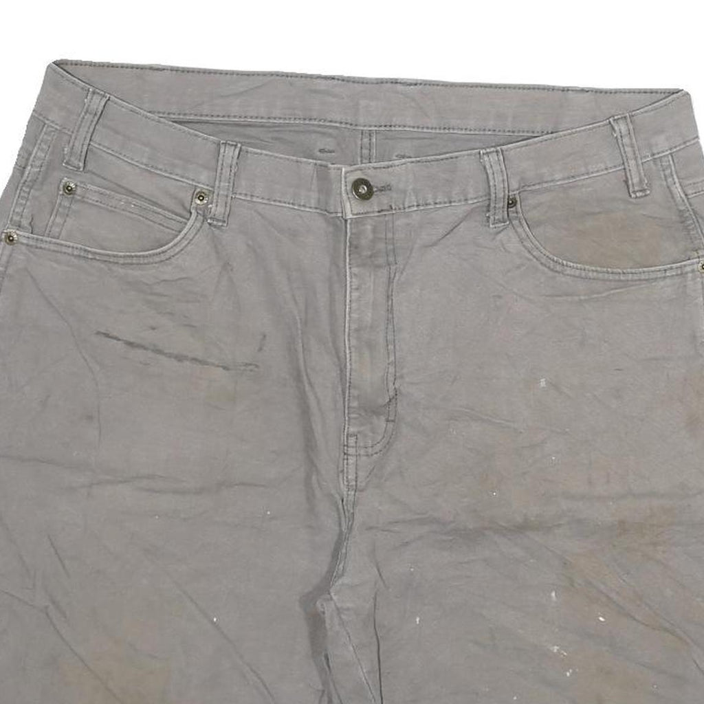 DICKIES Mens Shorts Grey Casual Cargo Workwear 3XL W38 Durable Cotton Blend