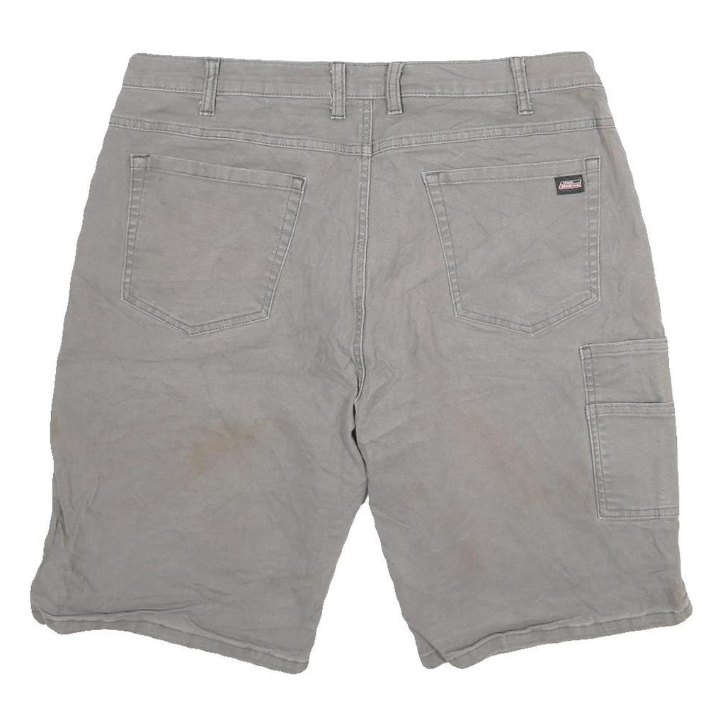 DICKIES Mens Shorts Grey Casual Cargo Workwear 3XL W38 Durable Cotton Blend