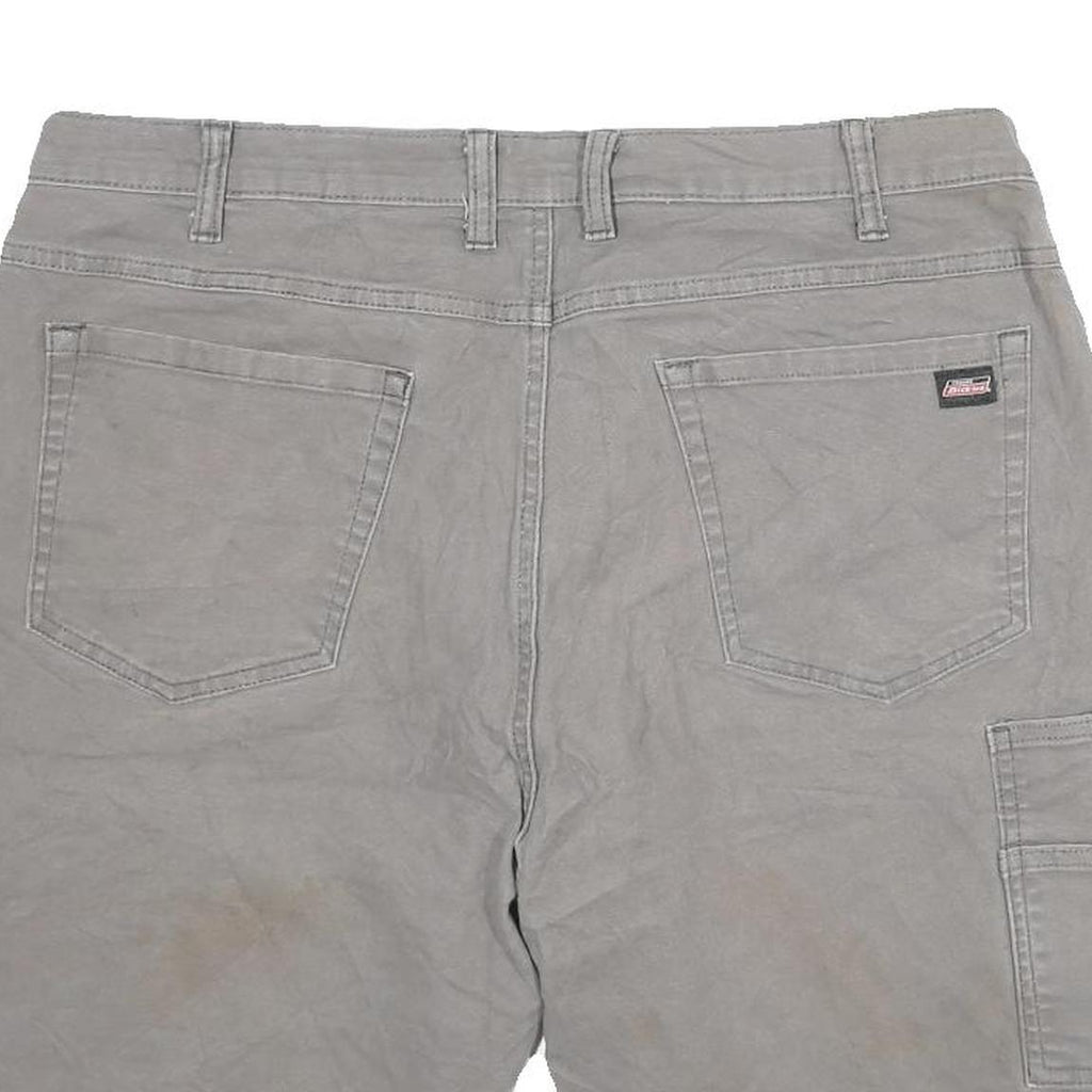 DICKIES Mens Shorts Grey Casual Cargo Workwear 3XL W38 Durable Cotton Blend