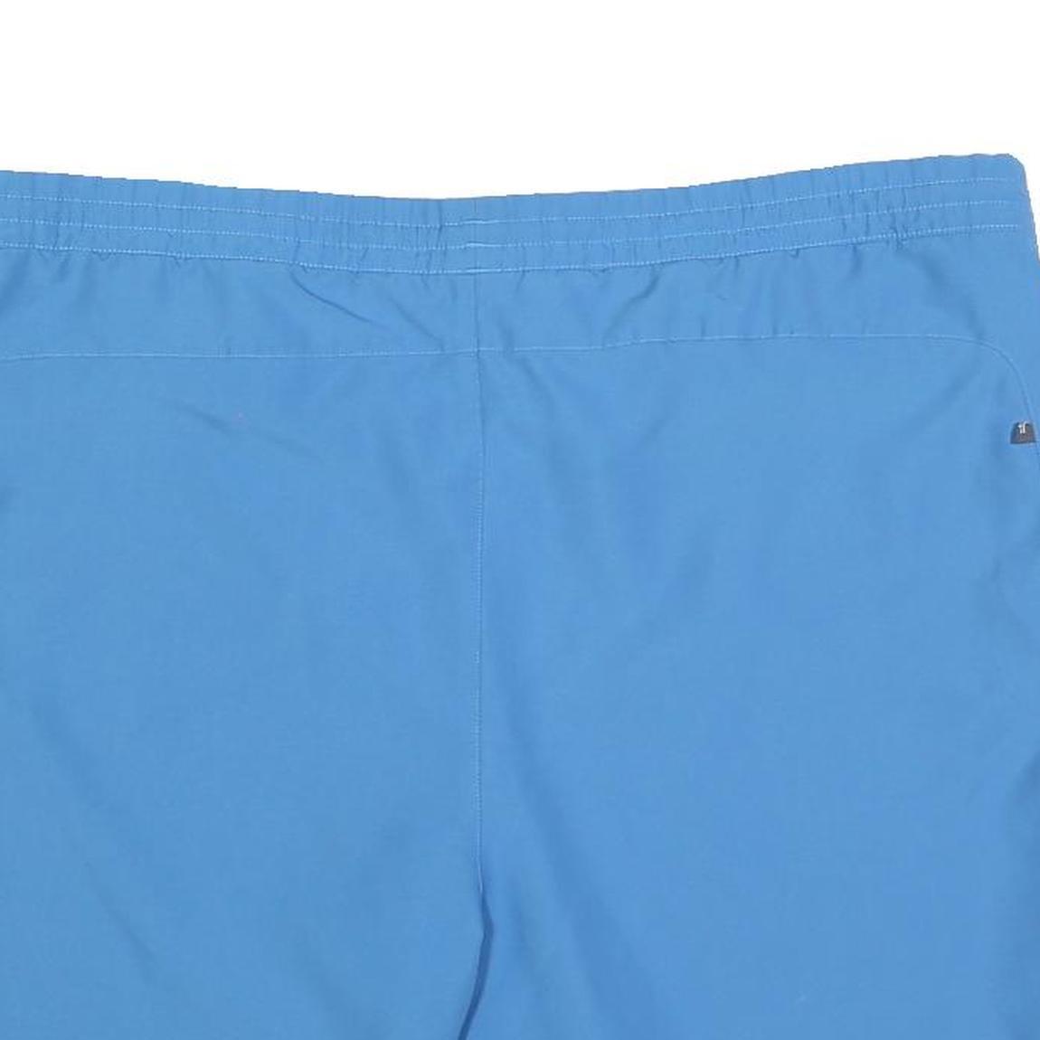 ADIDAS Mens Shorts Blue XL W44 Polyester Sports Casual Elastic Waistband