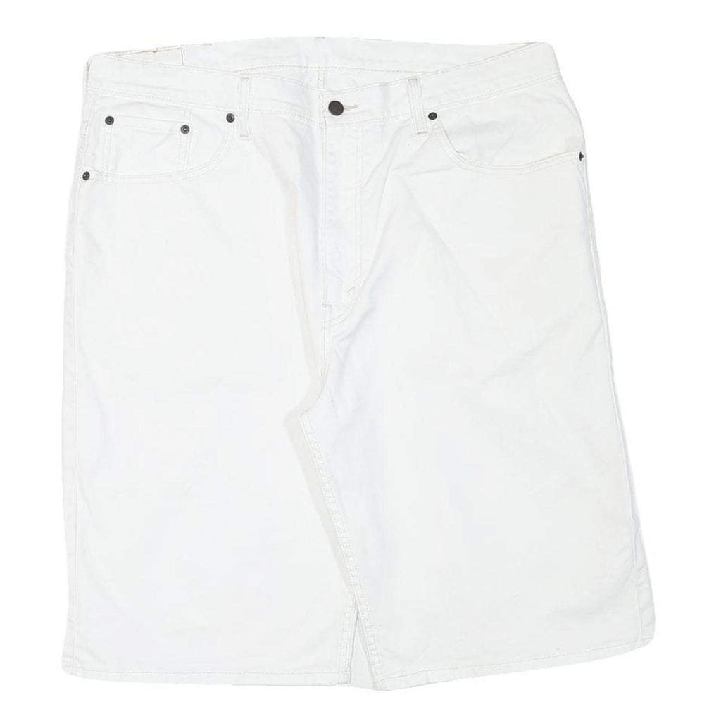 LEVI'S Mens Shorts White Cotton Blend Casual 2XL W38 Stylish Comfortable