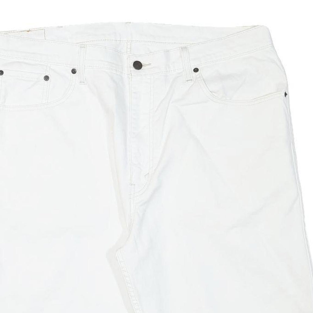 LEVI'S Mens Shorts White Cotton Blend Casual 2XL W38 Stylish Comfortable