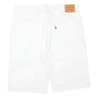 LEVI'S Mens Shorts White Cotton Blend Casual 2XL W38 Stylish Comfortable