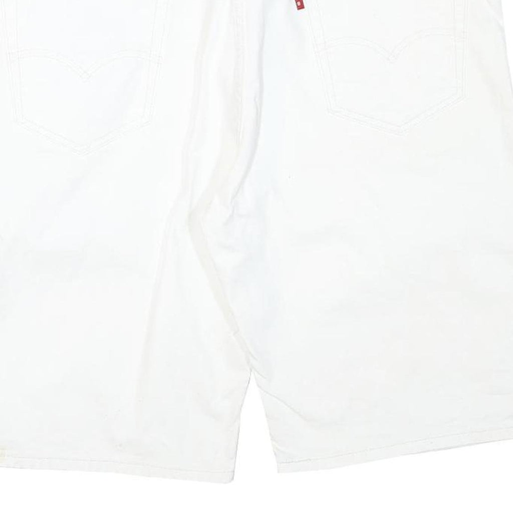 LEVI'S Mens Shorts White Cotton Blend Casual 2XL W38 Stylish Comfortable