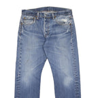 LEVI'S 501 Mens Jeans Blue Regular Straight Denim Medium W32 L27 Classic Fit