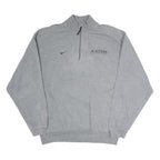 NIKE Mens Grey K-State Track & Field 1/4 Zip M Sweatshirt Sportswear