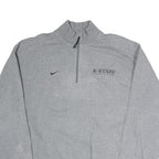 NIKE Mens Grey K-State Track & Field 1/4 Zip M Sweatshirt Sportswear