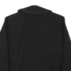Womens Black Tailored Jacket L Polyester Blend Button Plain Classic Formal