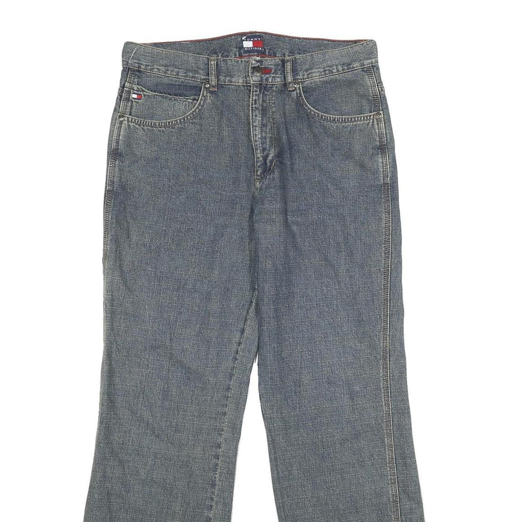 TOMMY HILFIGER Mens Regular Fit Blue Denim Jeans W30 L32 Classic Cotton Zip