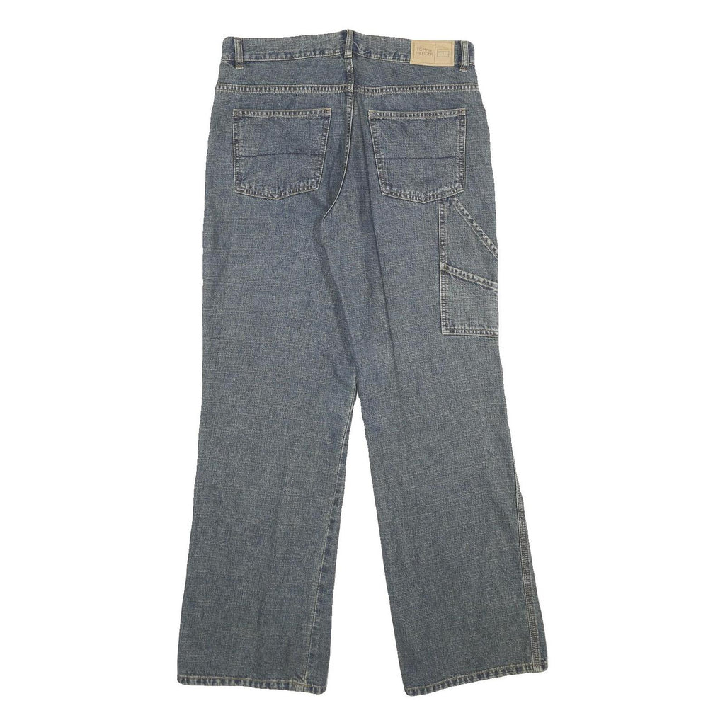 TOMMY HILFIGER Mens Regular Fit Blue Denim Jeans W30 L32 Classic Cotton Zip