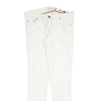 CONVERSE Womens White Slim Slim Fit Denim Jeans Zip W30 L33 Classic Style