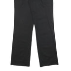 ADIDAS Womens Cotton Blend Black Relaxed Straight Trousers W30 L31 Stylish