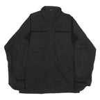 INVADER GEAR Mens Black Cotton Blend Tactical Jacket M Zip Plain Military Style