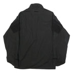 INVADER GEAR Mens Black Cotton Blend Tactical Jacket M Zip Plain Military Style