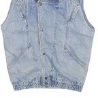 JOVANNI Mens Blue Denim Button Jacket S Cotton Casual Vintage Style