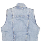 JOVANNI Mens Blue Denim Button Jacket S Cotton Casual Vintage Style