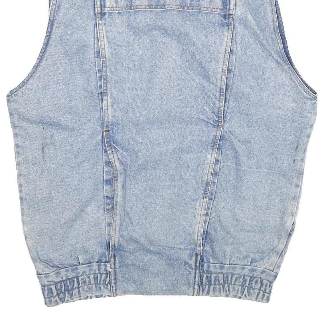 JOVANNI Mens Blue Denim Button Jacket S Cotton Casual Vintage Style