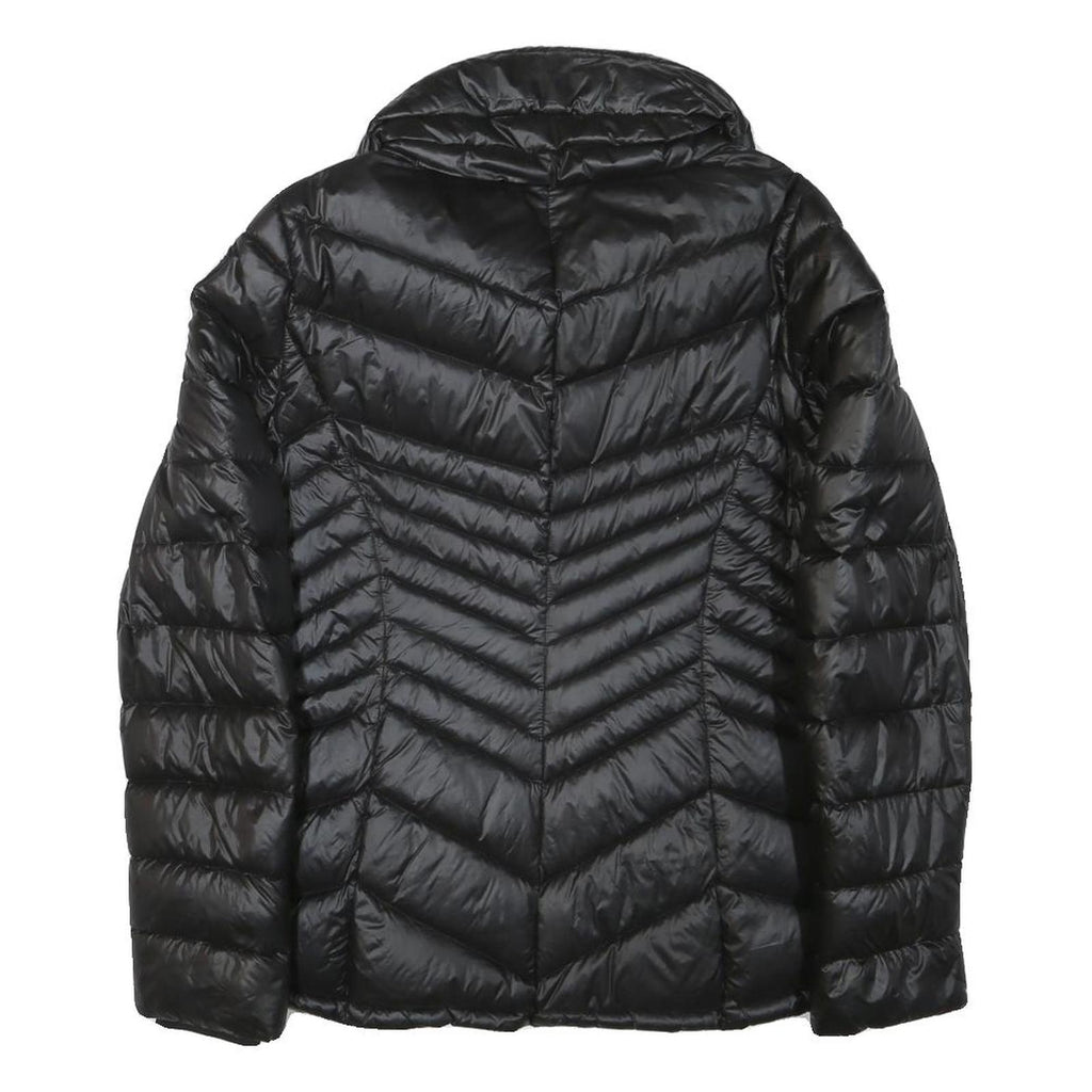 BLAUER Womens Black Quilted Puffer Jacket S Polyester Blend Zip Lightweight