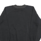 IOU Womens Black Fashion Network Crew Neck S Cotton Graphic Print Sweatshirt