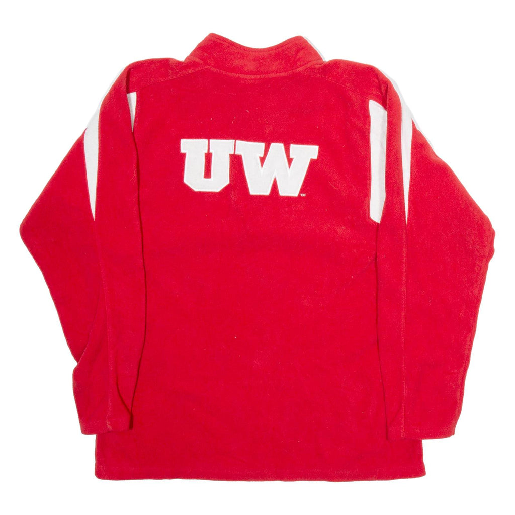 NIKE Mens Fleece Red 1/4 Zip L