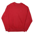 FILA Mens Red Crew Neck M Cotton Blend Sweatshirt Pullover Casual
