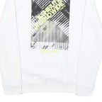 CLOCKHOUSE Mens White Shibuya Worldwide Graphic Crew Neck XS Cotton Sweatshirt