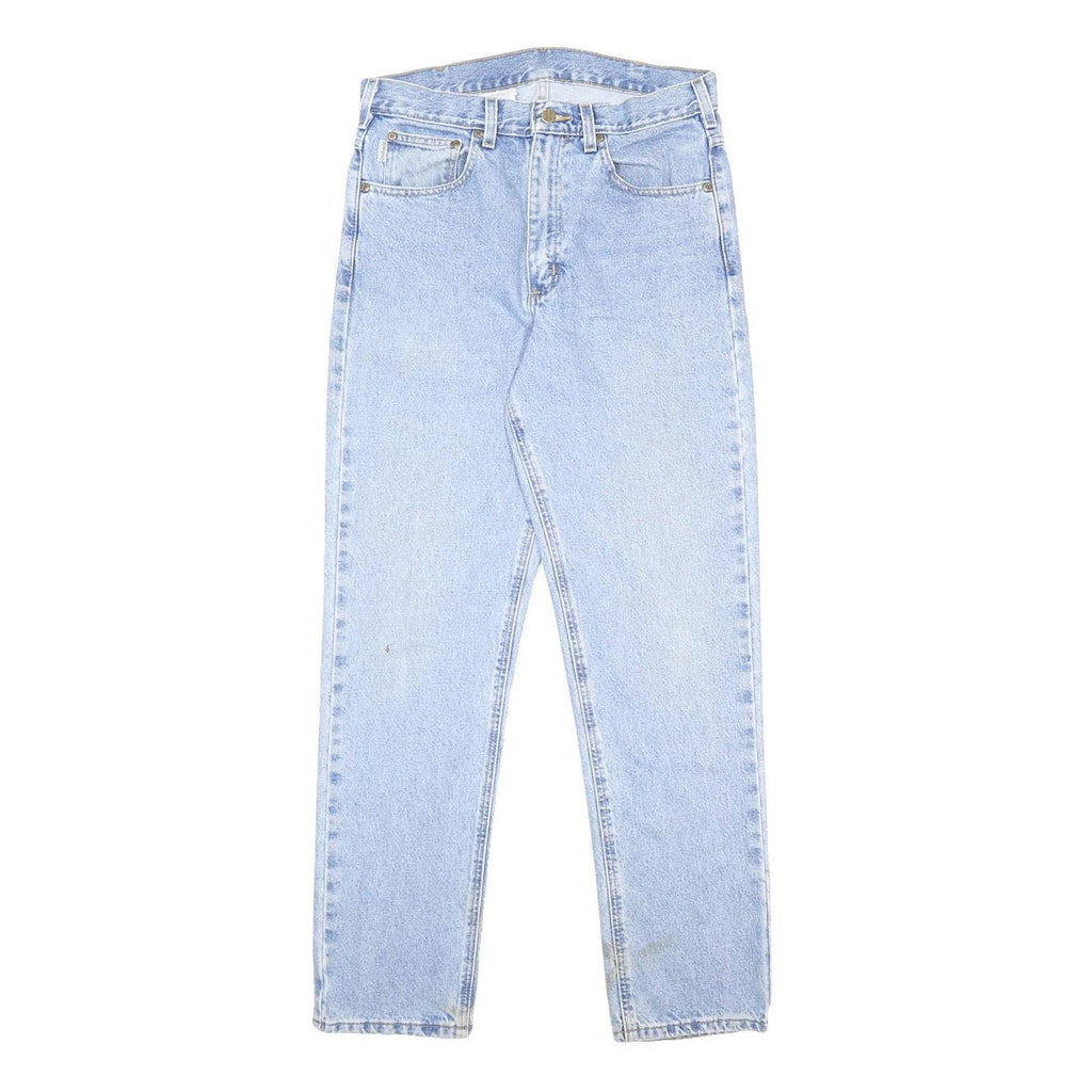CARHARTT Mens Jeans Blue Regular Straight Denim Light W32 L32 Workwear