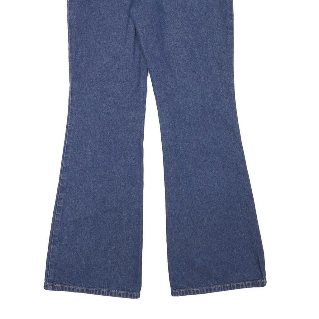 Calvin Klein Womens Regular Fit Flared Denim Blue W27 L29 Classic Zip Jeans