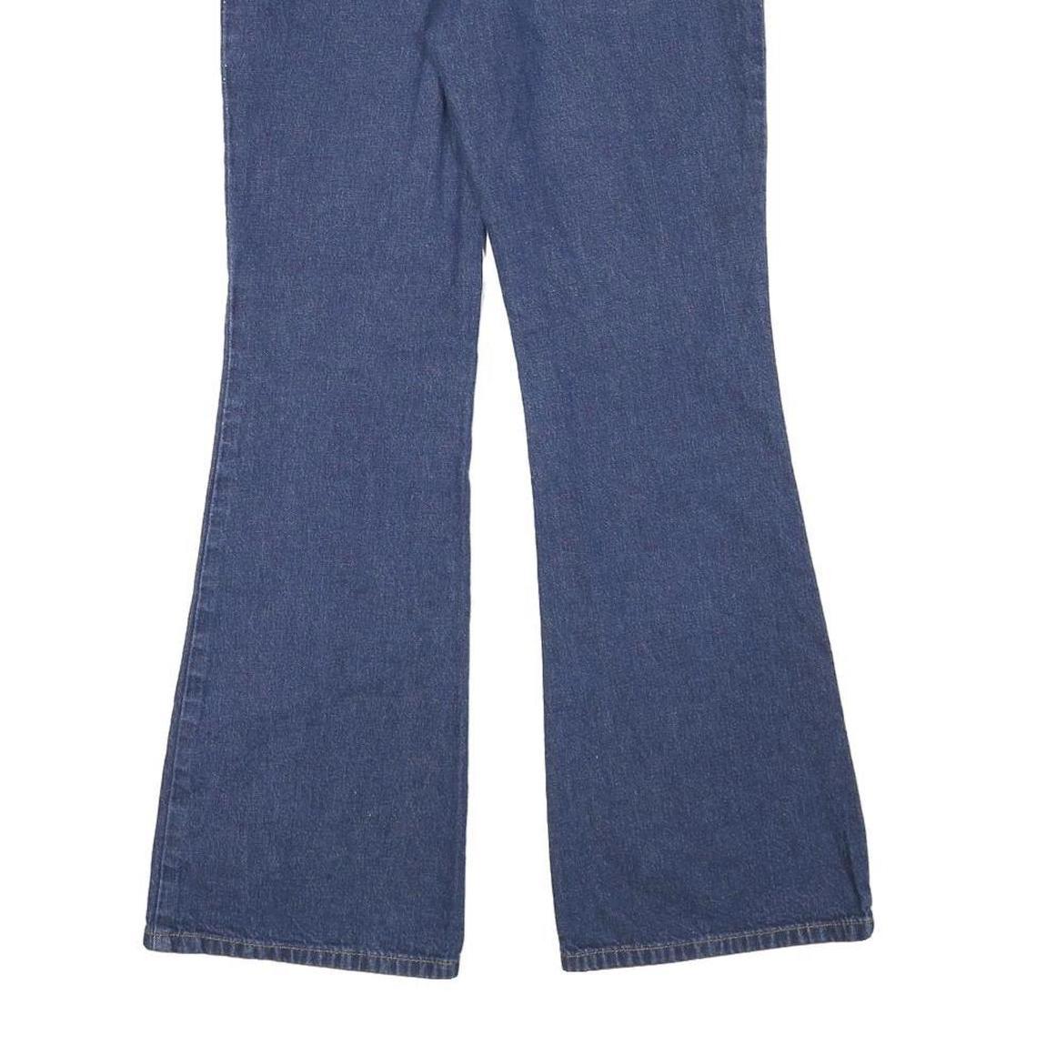 Calvin Klein Womens Regular Fit Flared Denim Blue W27 L29 Classic Zip Jeans