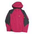 JACK WOLFSKIN Womens Pink & Grey Outdoor Jacket UK 10 Polyester Blend Zip Hooded
