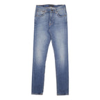 NUDIE JEANS Mens Slim Blue Denim Light W27 L32 Zip Pocket Casual Jeans