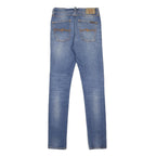 NUDIE JEANS Mens Slim Blue Denim Light W27 L32 Zip Pocket Casual Jeans