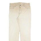 CARHARTT Mens Cotton Blend Beige Relaxed Fit Straight Leg Trousers W34 L32