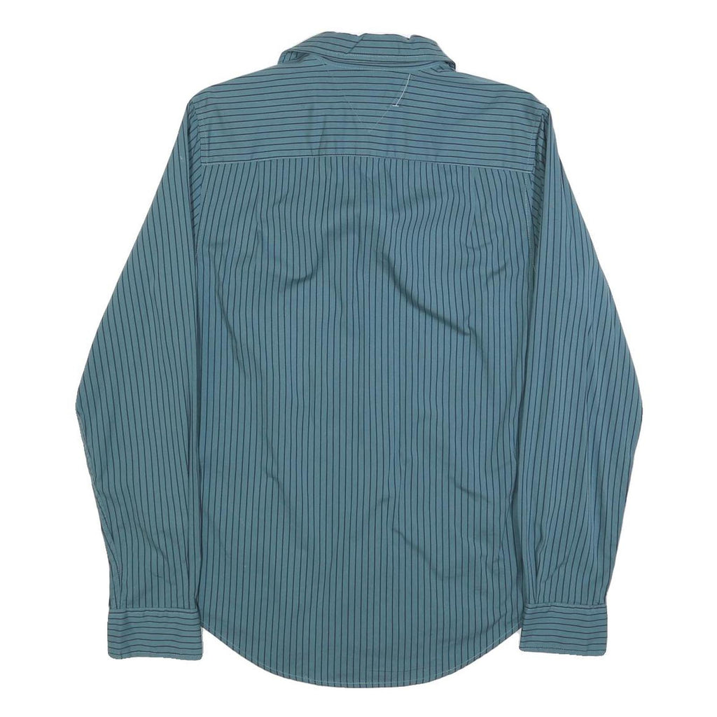 TOMMY HILFIGER Mens Blue Striped Shirt XS Classic Button Down Casual