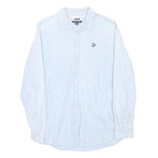 TOMMY HILFIGER Womens Blue Shirt L Cotton Long Sleeve Casual Button Up