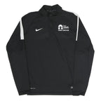 NIKE Mens Black & White City College Norwich Public Services 1/4 Zip L