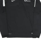 NIKE Mens Black & White City College Norwich Public Services 1/4 Zip L