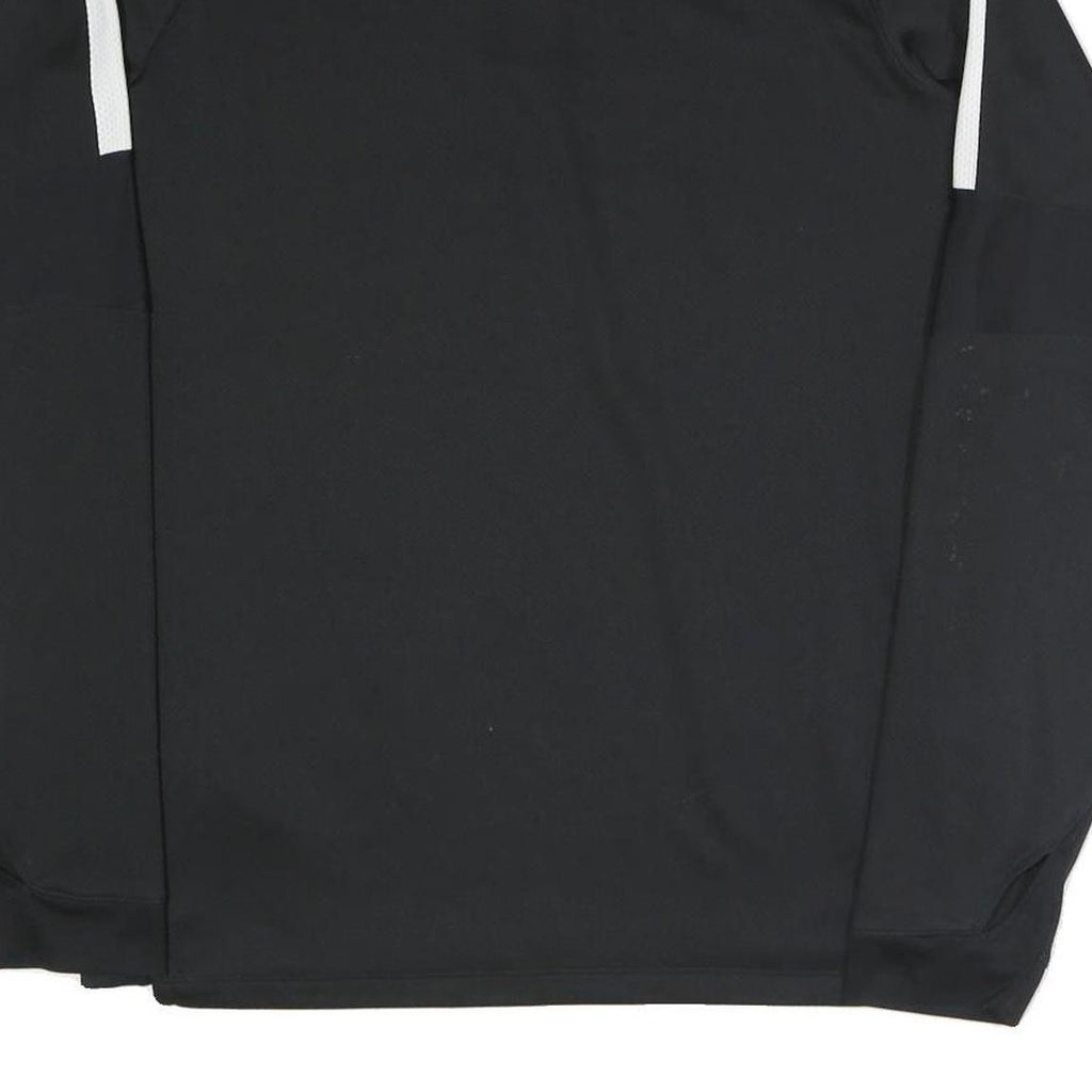 NIKE Mens Black & White City College Norwich Public Services 1/4 Zip L