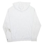 HUGO BOSS Mens Light Grey Cotton Blend Pullover Hoodie 2XL BOSS Logo