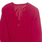 Womens Blazer Jacket Red Wool M