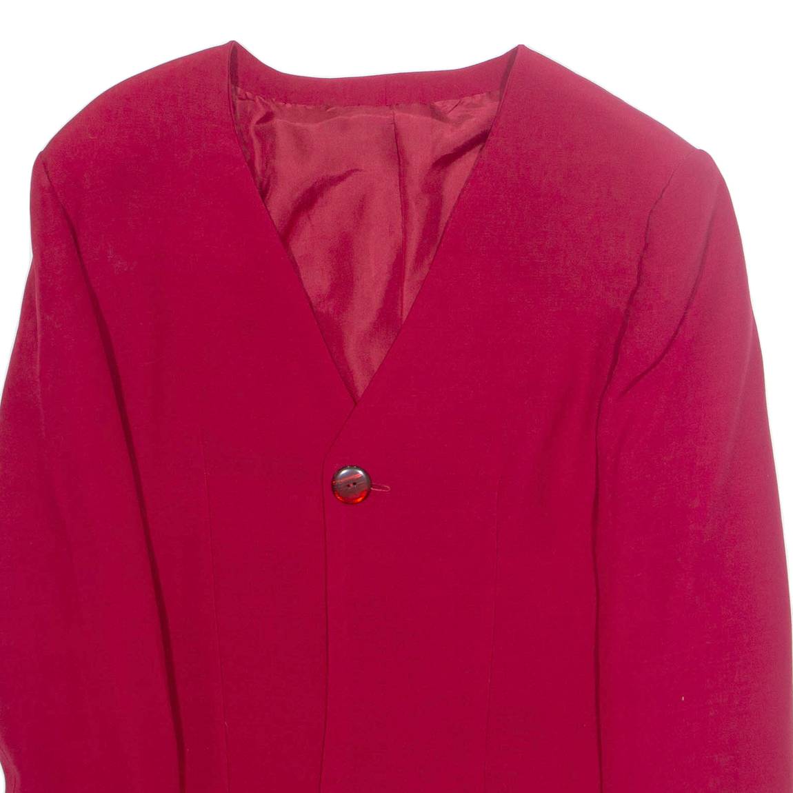 Womens Blazer Jacket Red Wool M