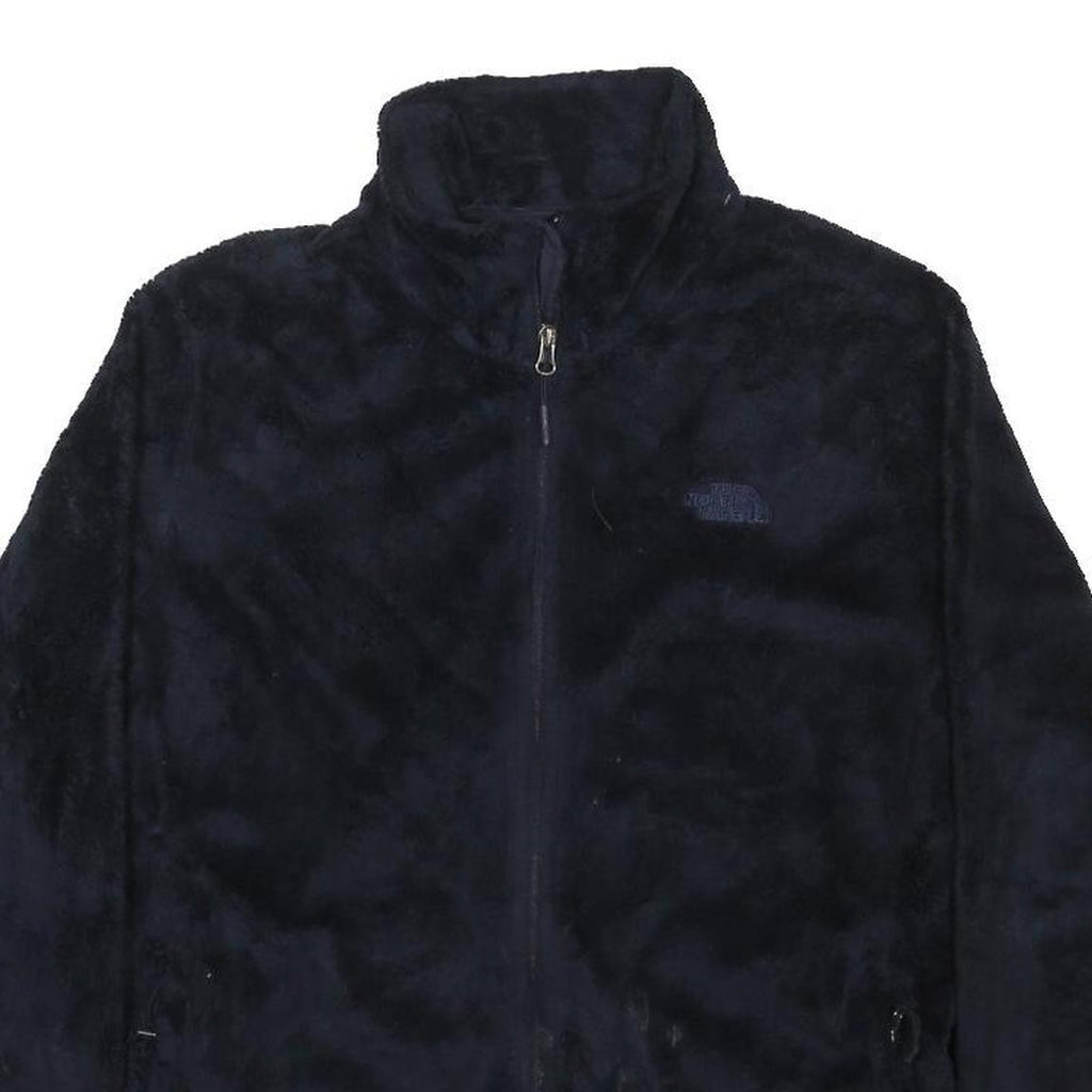 THE NORTH FACE Womens Navy Blue Jacket 2XL Polyester Zip Fleece Casual Outerwear